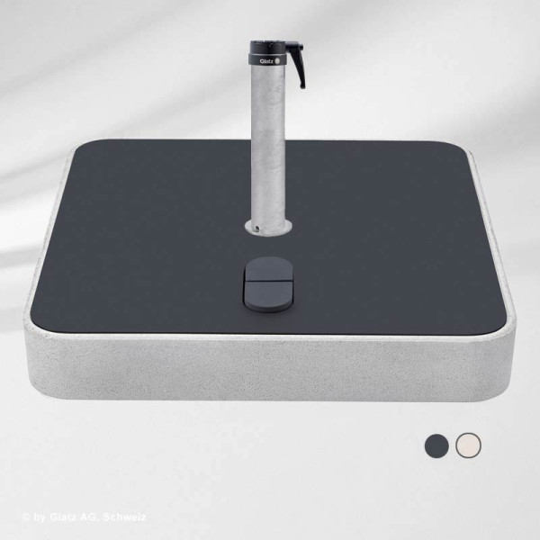 Rollensockel Z 55 kg mit Decor inkl. Standrohr | Glatz Alu-Smart | Alu-Twist | Fortino Rollensockel Z 55 kg mit Decor inkl. Standrohr | Glatz Alu-Smart | Alu-Twist | Fortino