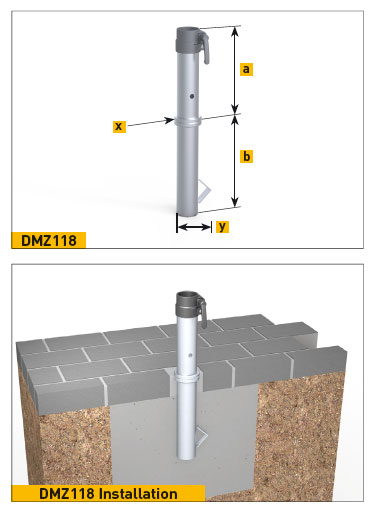 Ankerhülse für May Sonnenschirm Mezzo, Dacapo, Filius