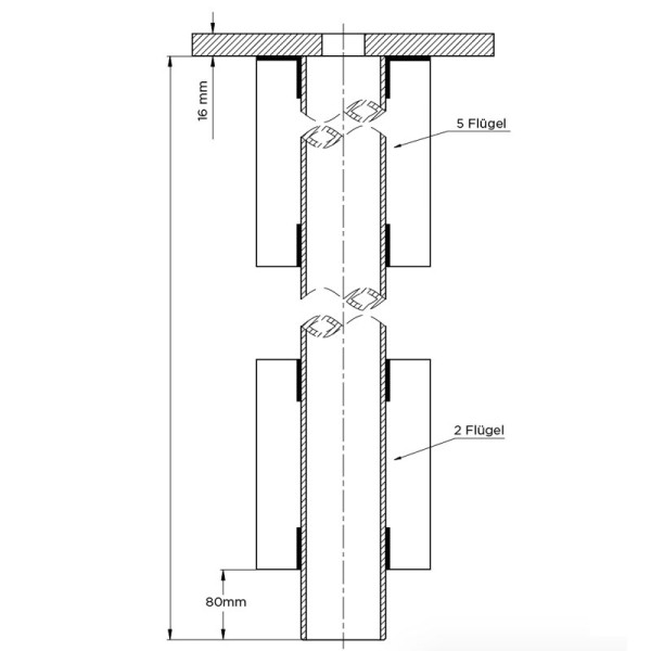 Shademaker Bodenhülse, Stahl verzinkt Shademaker Bodenhülse, Stahl verzinkt