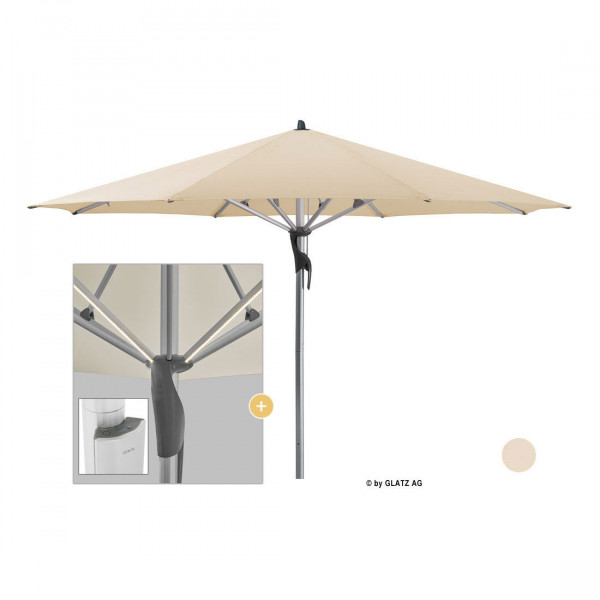 Fortello LED Easy Glatz Sonnenschirm I Fortello LED Easy