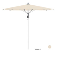 Glatz Sonnenschirm I Fortino Riviera "Easy" Ø 250 cm - rund, Stofffarbe: Klasse 2 - Dessin 158 Off White