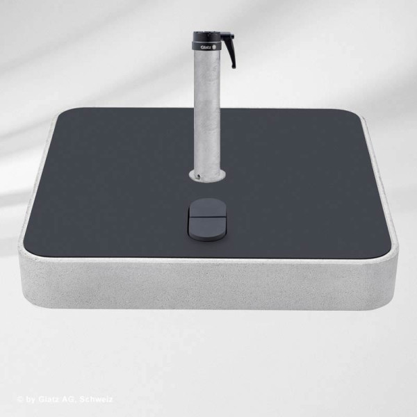 Rollensockel Z 55 kg mit Decor inkl. Standrohr | Glatz Alu-Smart | Alu-Twist | Fortino Rollensockel Z 55 kg mit Decor inkl. Standrohr | Glatz Alu-Smart | Alu-Twist | Fortino