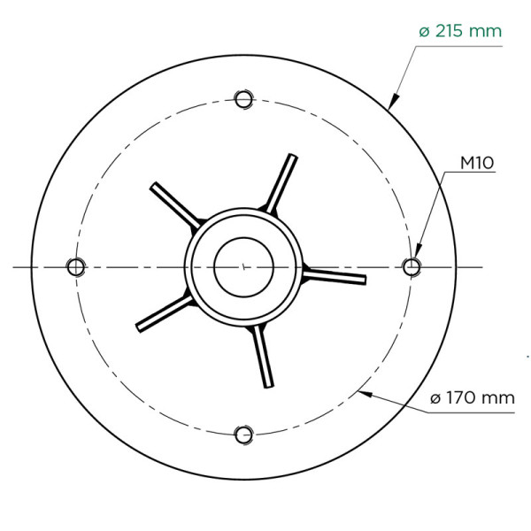 Shademaker Bodenhülse, Stahl verzinkt Shademaker Bodenhülse, Stahl verzinkt