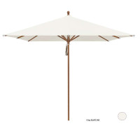 Glatz Sonnenschirm I Piazza "Easy" Ø 250 cm - rund, Stofffarbe: Klasse 2 - Dessin 158 Off White