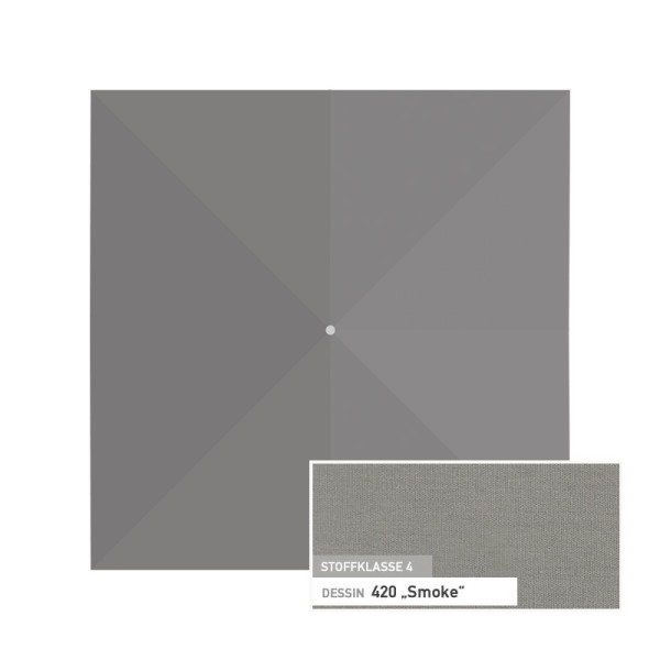 Fortano Glatz Fortano Ersatzbespannung 300 x 300 cm - 420 Smoke