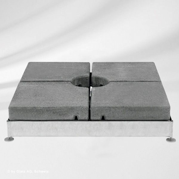 Sockel M4/M8/M16 570 kg inkl. 8 Betonelemente Sockel M4/M8/M16 570 kg inkl. 8 Betonelemente