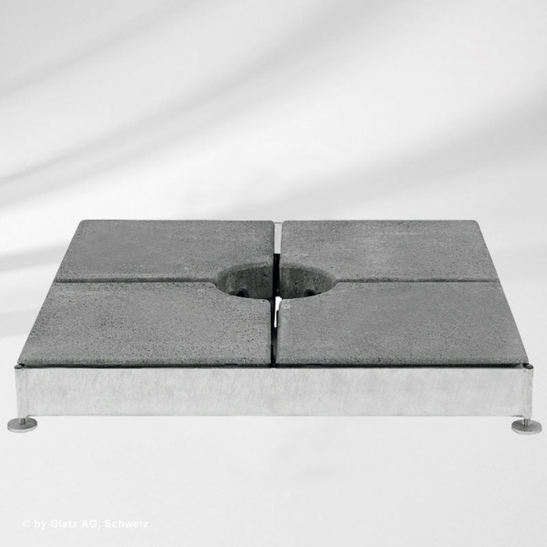 Sockel M4/M8/M16 240 kg inkl. 4 Betonelemente Sockel M4/M8/M16 240 kg inkl. 4 Betonelemente