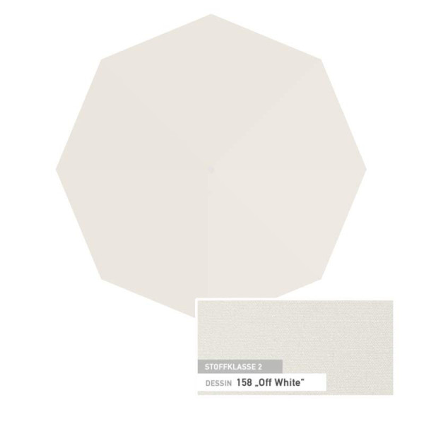 Alu-Smart Glatz Alu-Smart Ersatzbespannung Ø 200 cm - 158 Offwhite