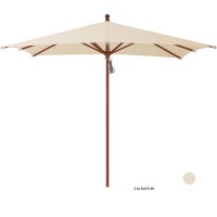 Glatz Sonnenschirm I Piazzino "Easy" Ø 300 cm - rund, Stofffarbe: Klasse 2 - Dessin 150 Eggshell, Stofffarbe: Klasse 2 - Dessin 150 Eggshell