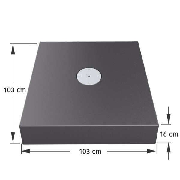 Shademaker Plattenständer Titan m. Abdeckung Shademaker Plattenständer Titan m. Abdeckung