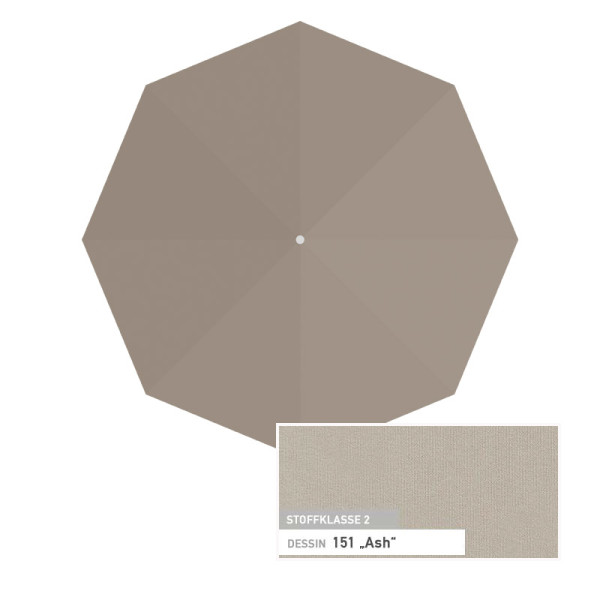 Alu-Smart Glatz Alu-Smart Ersatzbespannung Ø 200 cm - 151 Ash