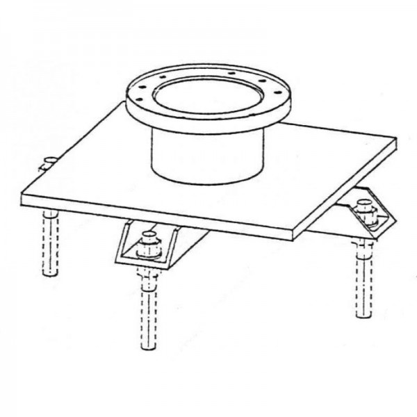 Montageplatte M16 für Isolationsböden - spezial Montageplatte M16 für Isolationsböden - spezial