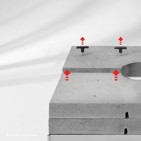 Sockel M4/M8/M16 240 kg inkl. 4 Betonelemente Sockel M4/M8/M16 240 kg inkl. 4 Betonelemente