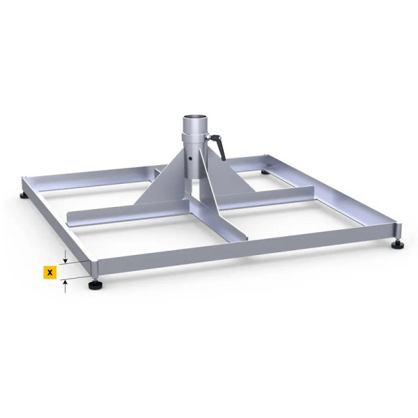 Standrahmen mit Schrägausgleich, ohne Platten Standrahmen mit Schrägausgleich, ohne Platten