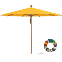 Glatz Sonnenschirm I Piazza "Individual" Ø 250 cm - rund, Stofffarbe: Klasse 4 - Dessin 453 Vanilla