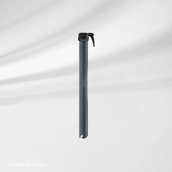 Übergangsrohr PX, Ø 48 / 55 mm, anthrazit, Stahl verzinkt Übergangsrohr PX, Ø 48 / 55 mm, anthrazit, Stahl verzinkt