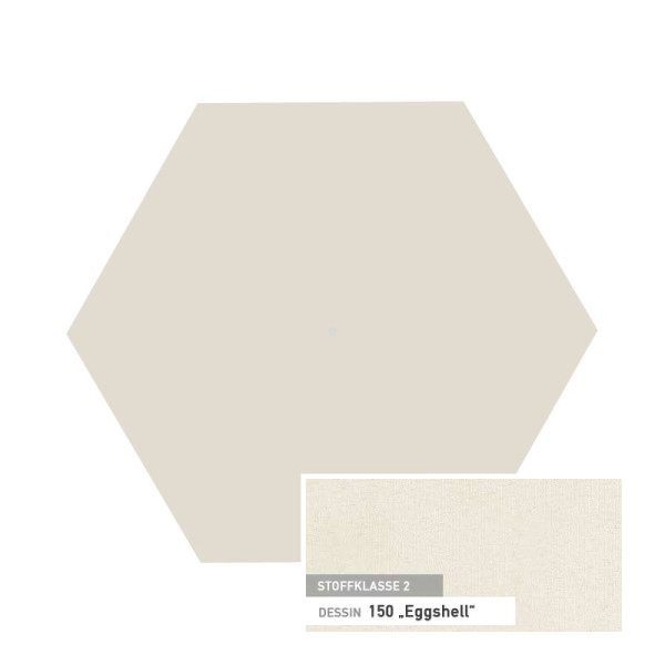 Piazzino Glatz Piazzino Ersatzbespannung Ø 350 cm - 150 Eggshell