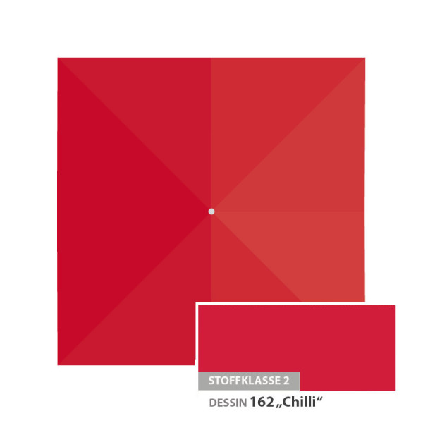 Alu-Smart Glatz Alu-Smart Ersatzbespannung 200 x200 cm - 162 Chilli