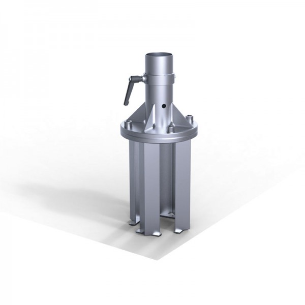 Ankerfuß RZ121 inkl. Standrohr zum Einbetonieren Ankerfuß RZ121 inkl. Standrohr zum Einbetonieren