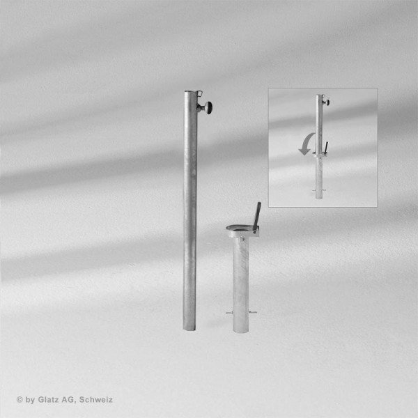 Bodenhülse ST inkl. Übergangsrohr | Glatz Alexo Bodenhülse ST inkl. Übergangsrohr | Glatz Alexo